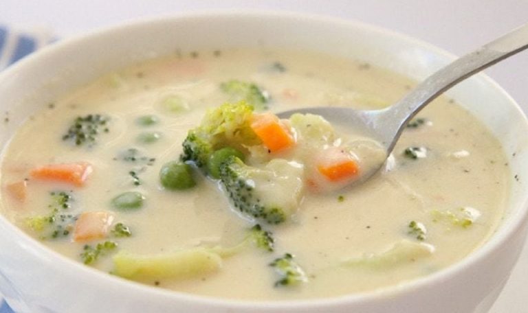 Milk Vegetables Soup