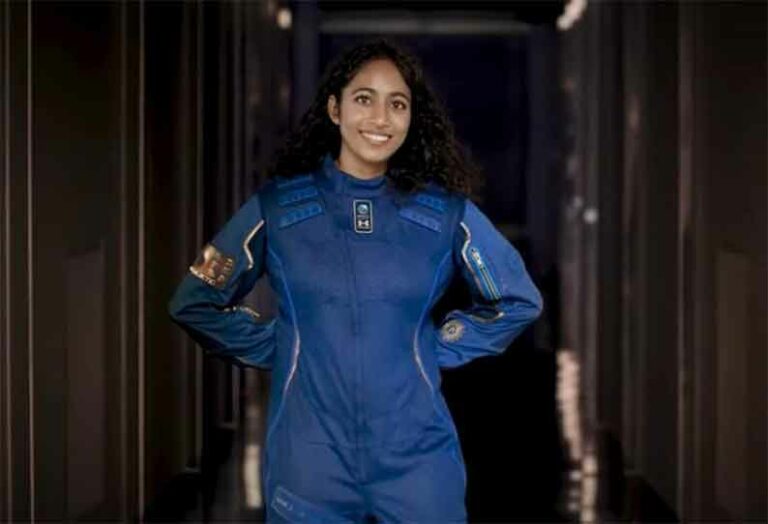 She is currently in the line of a woman of Indian descent going into space!