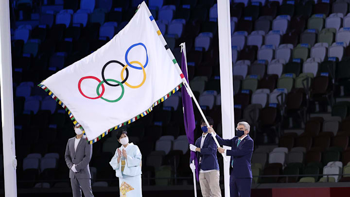 Olympic Flag Handover to France