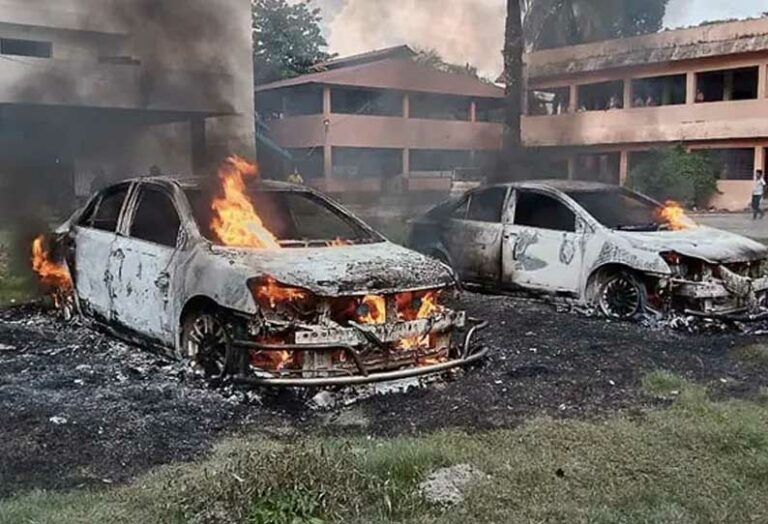 Violence erupts in Bengal! Homes of 20 Hindus set on fire!