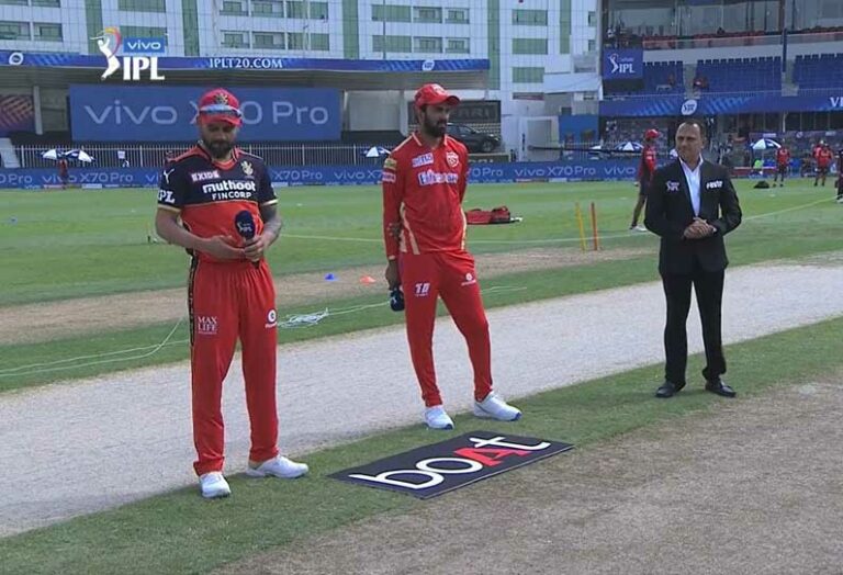 Bangalore won the toss and elected to bat Warm flying game!