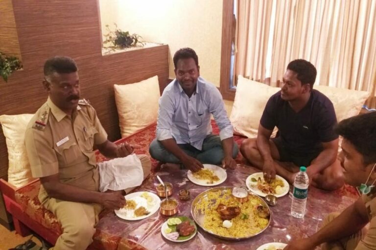 Biryani party with cannabis smuggling leader! Photo goes viral!