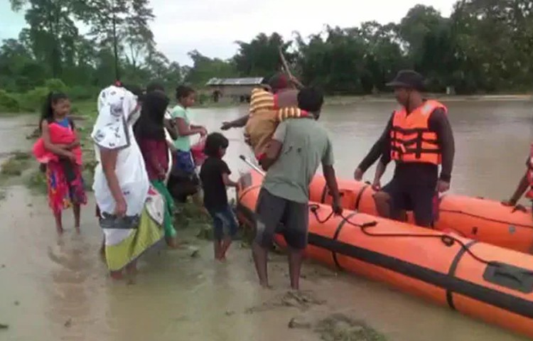 Extreme levels of flood danger were announced in at least two places.