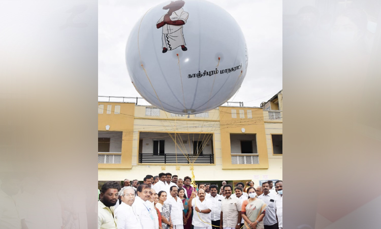 The minister who flew the bomb balloon up. Anbarasan!! People in surprise!..