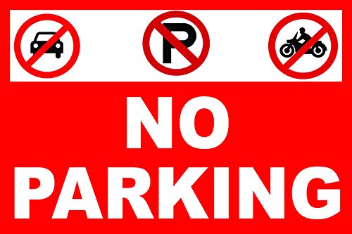 Prohibition of parking vehicles in this place! Police alert!