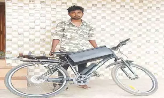 செம பிரில்லியன்ட் வித்தியாசமான எலக்ட்ரிக் சைக்கிள் கண்டுபிடிப்பு!. சாதனை செய்த இளைஞருக்கு பாராட்டு!..