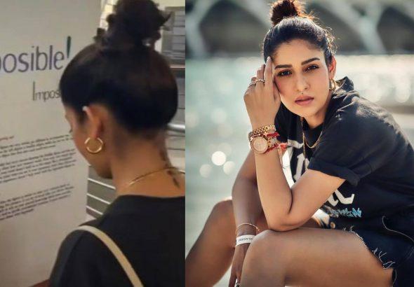 Nayanthara's tattoo at that place! Controversy caused by the photo published by the husband!
