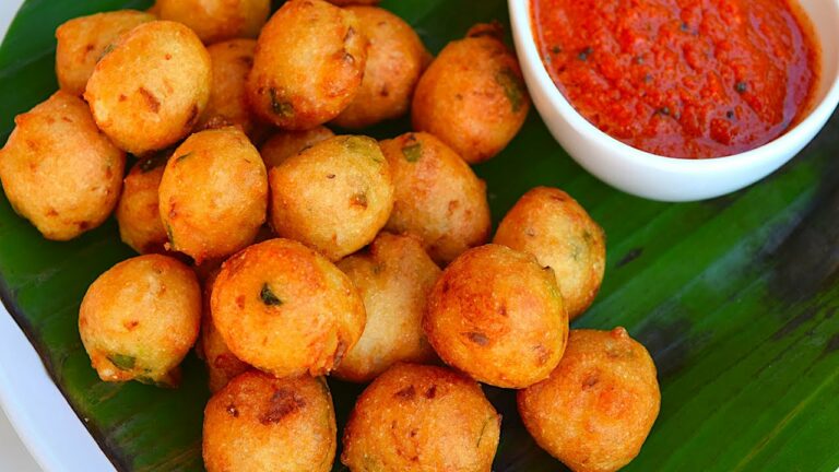 Wow!!! Delicious Bonda with evening tea! All you need is dosa flour and it's ready!