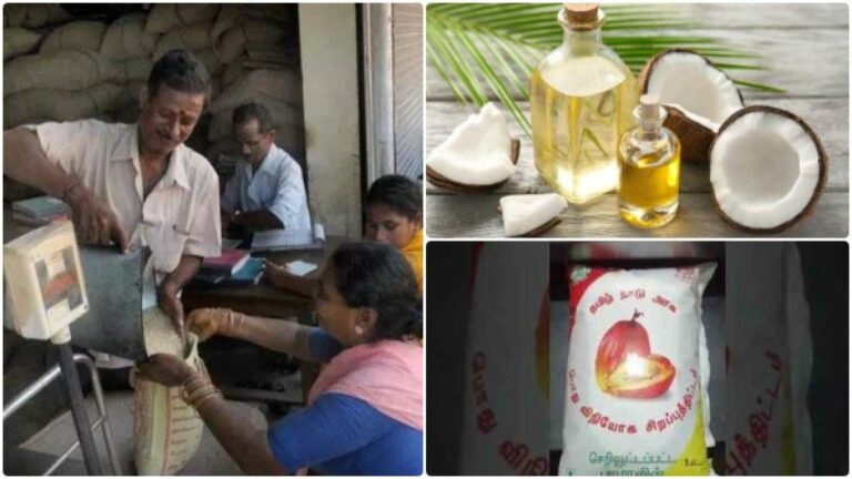 Coconut oil instead of palm oil? A new change in ration shops!
