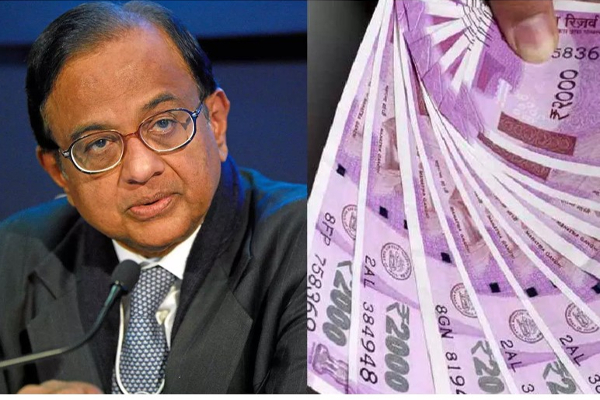 1000 rupee notes again!! p. Comment by Chidambaram!!