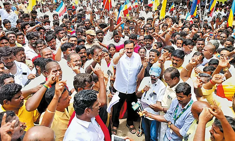The case of murder of Bama administrators!! Anbumani Ramadoss protest!!