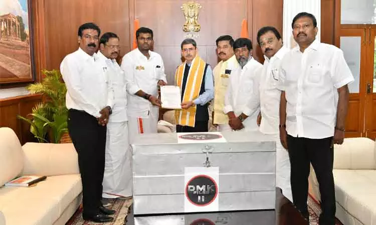 DMK files-2 handed over to Governor!! Who gets stuck? who Tick ​​tick minutes!!