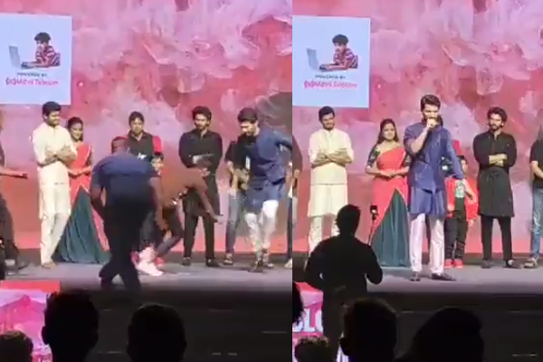 Vijay Devarakonda running from the stage!! Video going viral on the internet!!