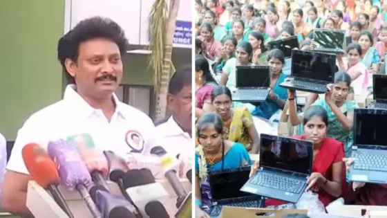 தமிழக மாணவர்களுக்கு லேப்டாப் வழங்கும் திட்டம் !! அமைச்சர் அதிரடி அறிவிப்பு!! 