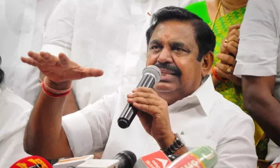 குடும்ப அரசியல் செய்யும் திமுக!! கொந்தளித்த எடப்பாடி பழனிசாமி!!