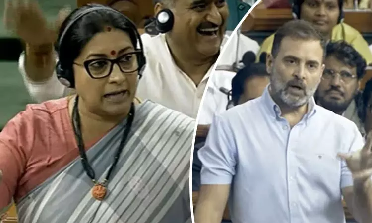 Rahul Gandhi blew a flying kiss when the Union Minister started speaking!! Parliament in shock!!