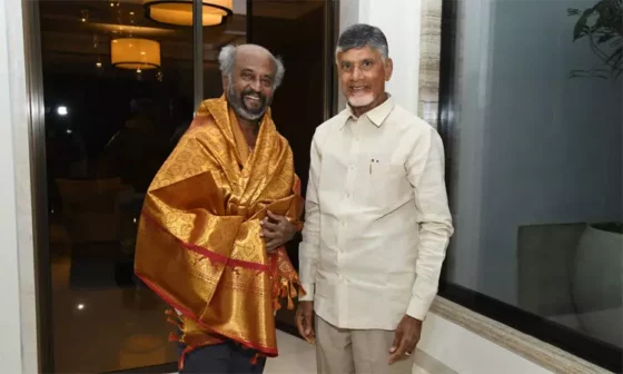 சந்திரபாபுவை சந்திக்க நடிகர் ரஜினிகாந்த் மனு!!! ஆந்திர அரசியலில் பரபரப்பு அதிகரிப்பு!!!