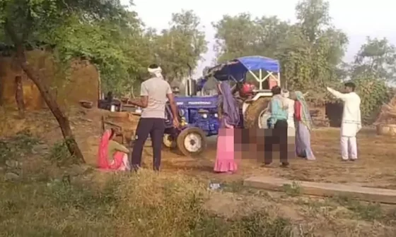 நிலத்தகராறில் ஏற்பட்ட கொடூரம்!! பேசிக் கொண்டிருக்கும் போதே டிராக்டரை சகோதரன் மீதி ஏற்றி இறக்கிய அதிர்ச்சி சம்பவம்!! 