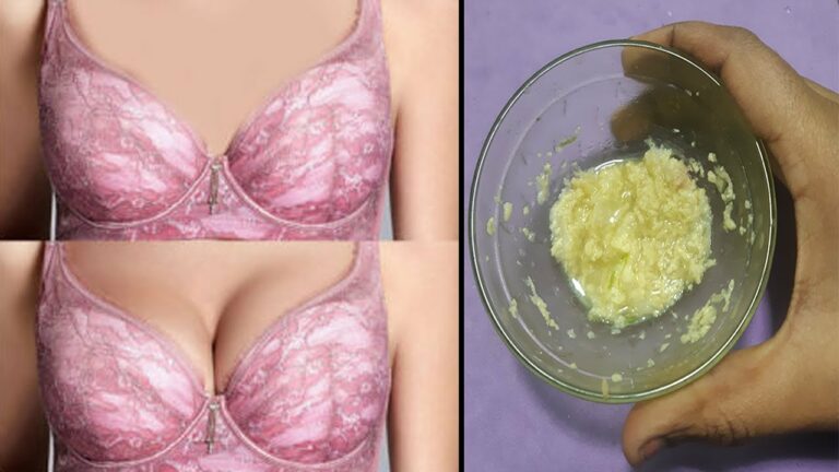 Just apply this at night to make your small breasts bigger in 3 days!!