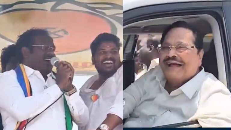 Duraimurugan who interfered during the Bamaka candidate's campaign..An interesting incident happened during the campaign..!!
