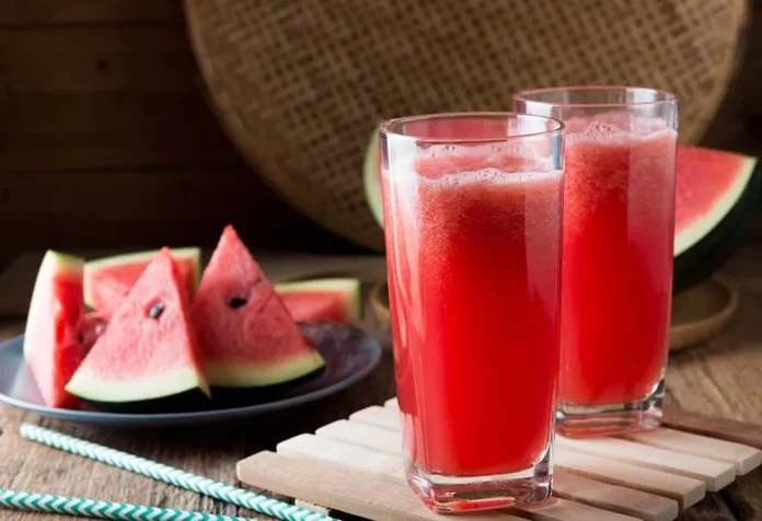 Watermelon juice that refreshes the body! Try to drink like this!