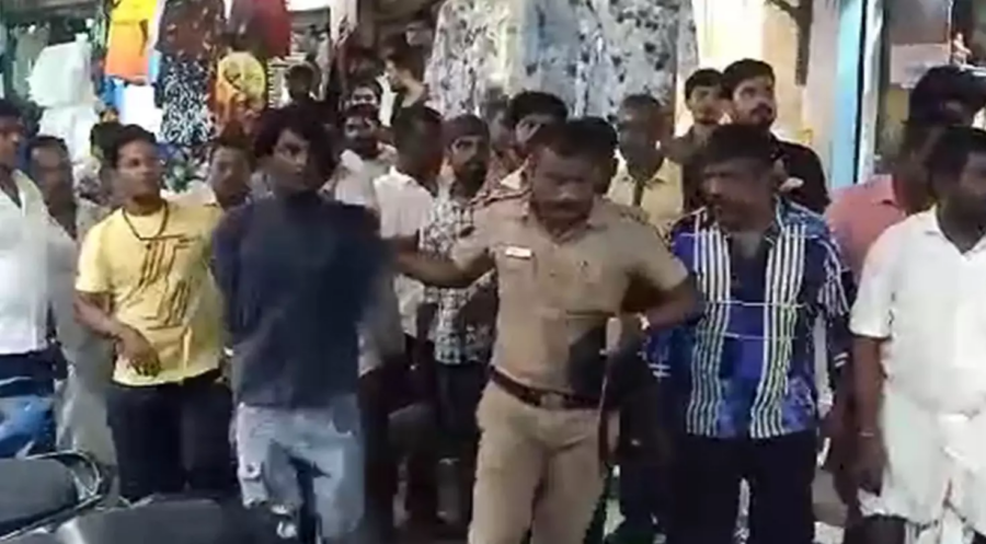 சென்னையில் பரபரப்பு! மாமூல் கேட்ட ரவுடி! ஓட ஓட விரட்டி, அடித்து பிடித்த வணிகர்கள்!