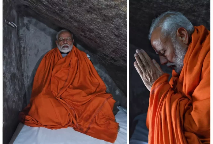 3rd time Prime Minister.. Modi meditation in Tamil Nadu!! Mark the place, date and time!