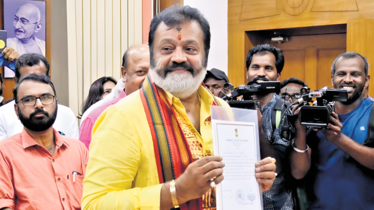 Actor Suresh Gopi sworn in as Union Minister
