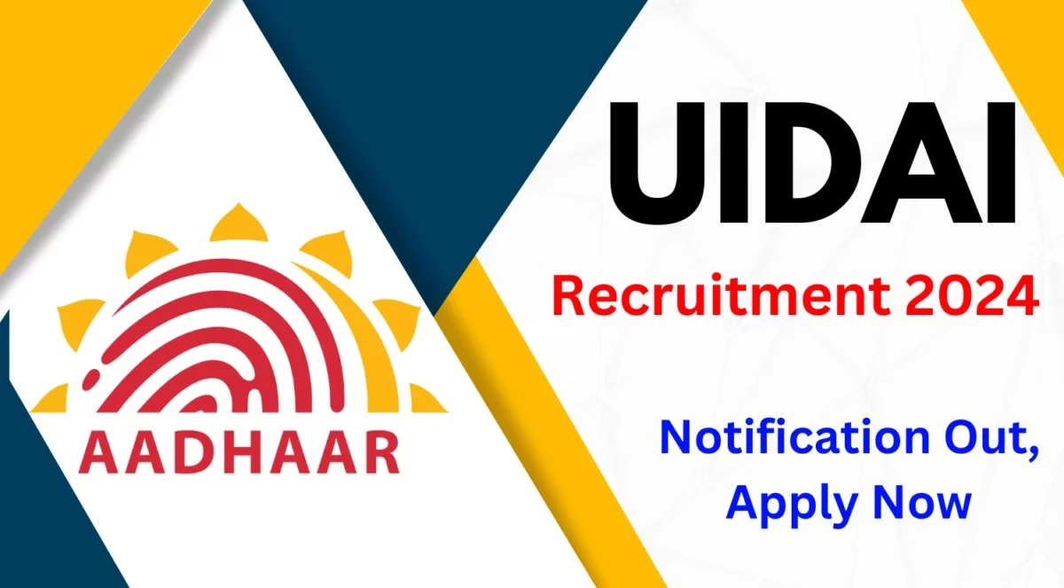 Central Government Job: Awesome job in UIDAI Aadhaar!! Apply now to get salary of Rs.1,12,400 per month!!