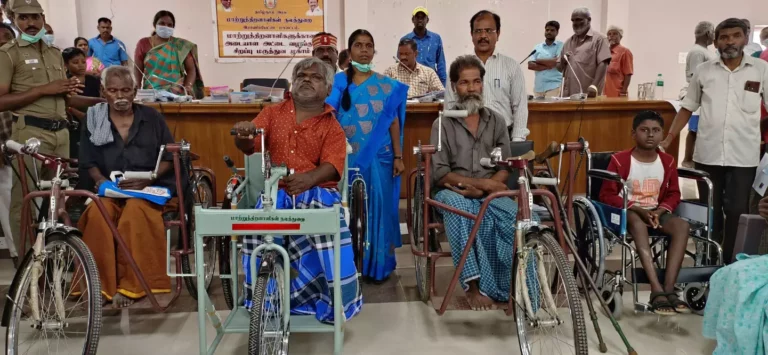 Identity card for disabled!! Special camp in Tanjore district! DON'T MISS IT!