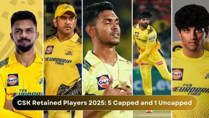 5 players to be retained in Chennai Super Kings team