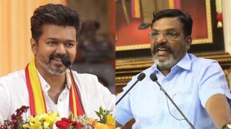 “முதல் அடி மாநாடு!! அடுத்த அடி ஆட்சி பீடம்!” – தவெக மாநாட்டை விமர்சித்த தொல் திருமாவளவன்!!
