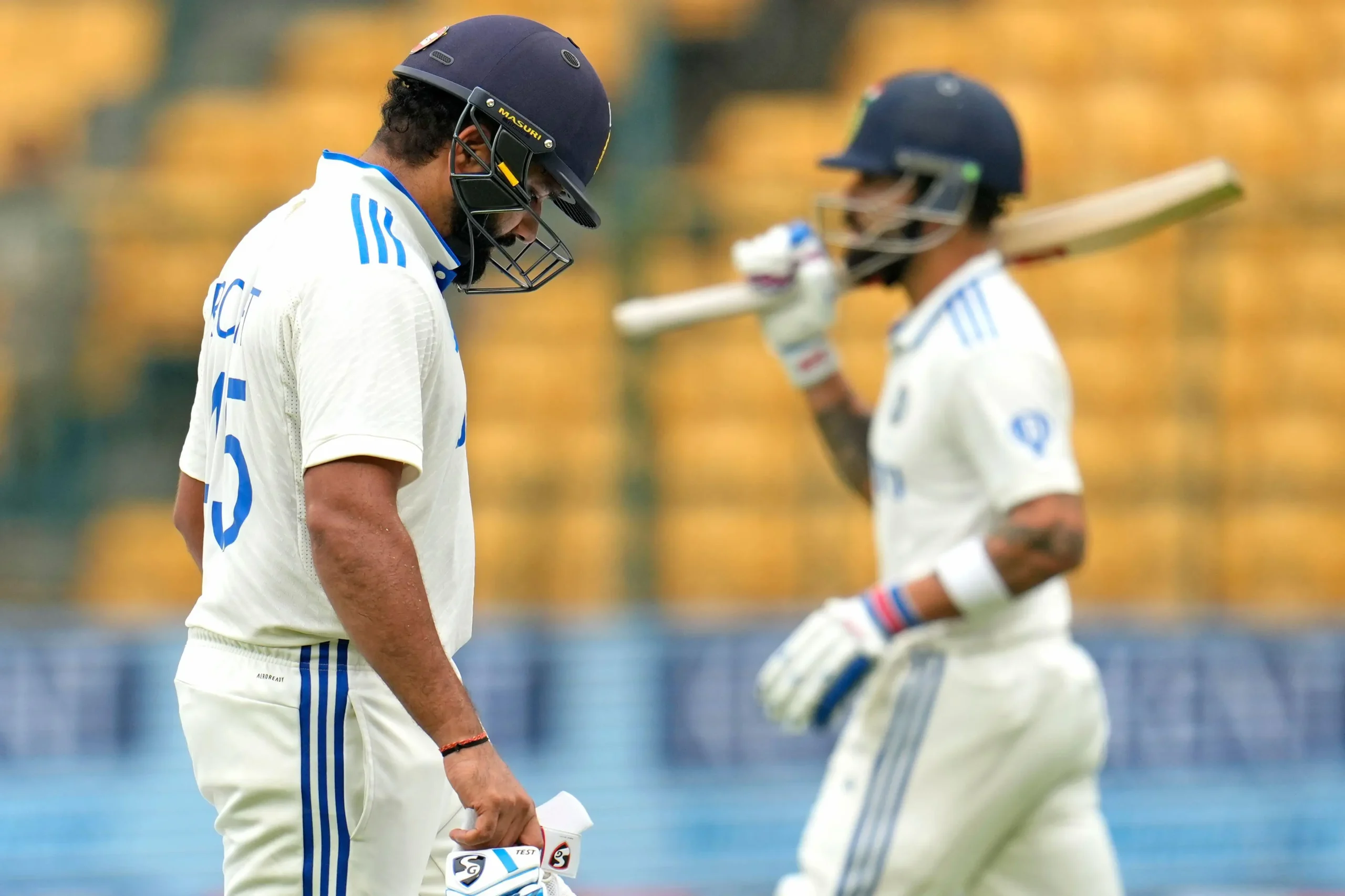 The Indian team took the first blow before the start of the match