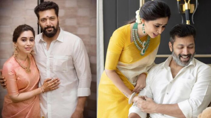 Jayam Ravi Priyanka Mohan who stands in the wedding season with evening and neck! Viral photo!