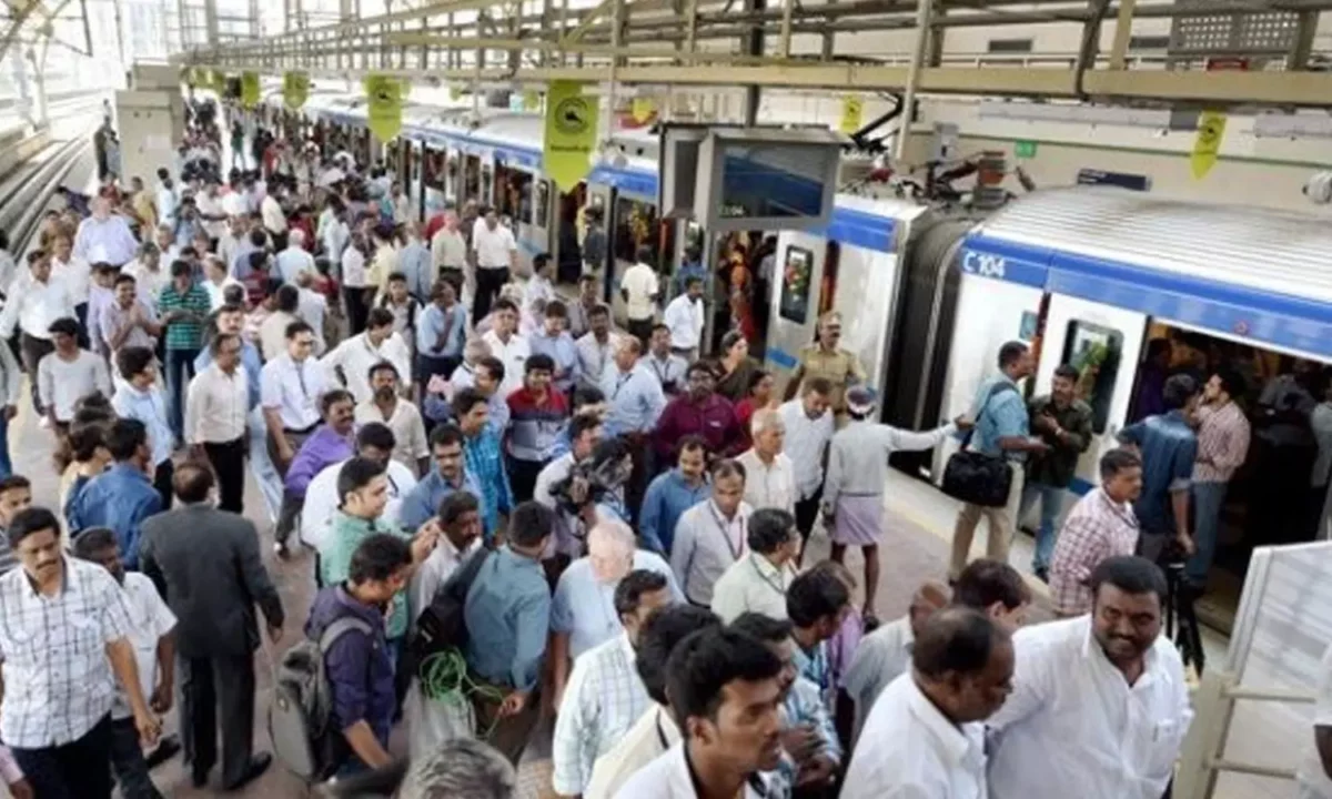 90 lakh people traveled in Chennai Metro Rail last month alone!!