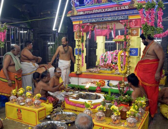 Gandashashti festival started in Tiruchendur with Yagasala Puja!!