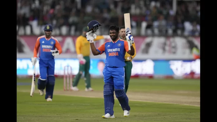 A historic achievement by Sanju Samson