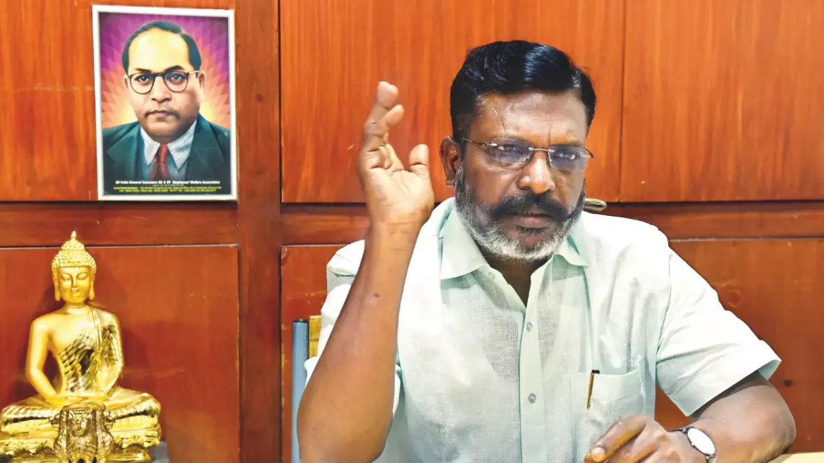 VCK Party leader Thirumavalavan said at a press conference that he "dreams of being the Chief Minister".