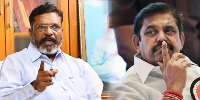 Thirumavalavan opines that BJP is creating pressure for AIADMK to form an alliance with it