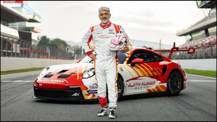 The Tamilnadu logo is used on the car in which Ajith Kumar participates in the race