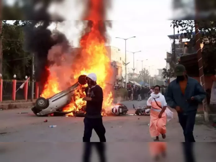 The people of Manipur are protesting to get rid of terrorists in Manipur
