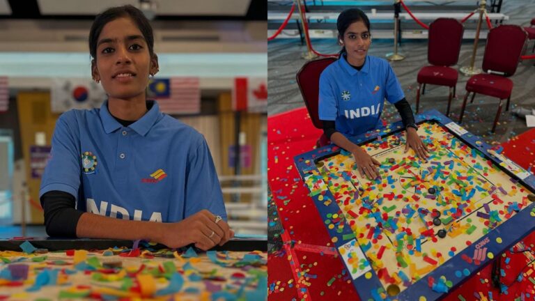 A woman named Kashima from Tamil Nadu has won three medals in the World Cup carrom competition held in America