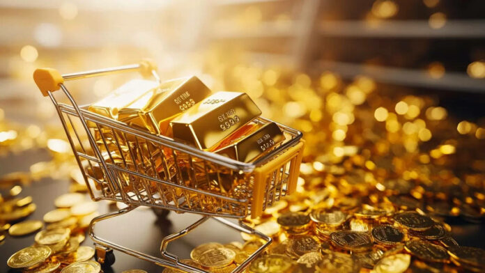 gold is selling at Rs 57,200 a bar