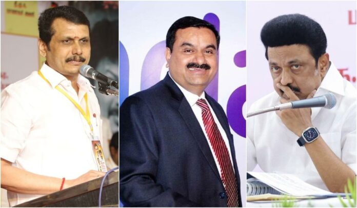 Minister Senthil Balaji has dismissed the news that Chief Minister Stalin has met Adani as completely false