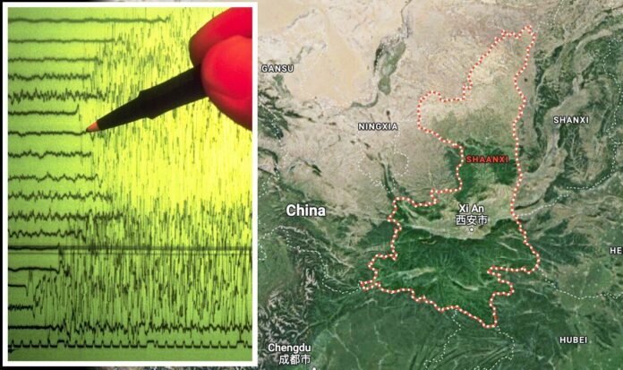 In 1556 AD, there was a huge earthquake in China