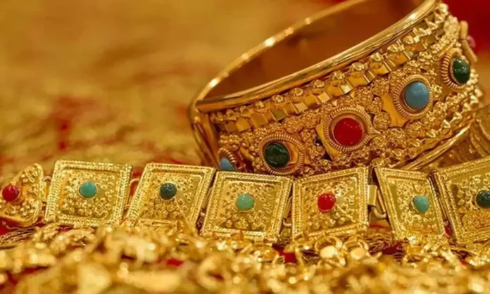 Today, gold is selling at Rs 56,800 a barToday, gold is selling at Rs 56,800 a bar