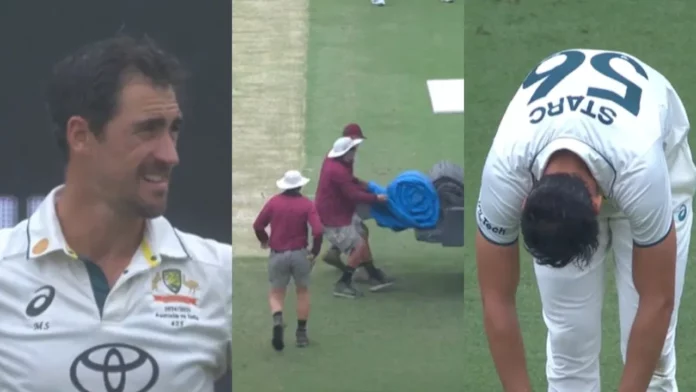 Starc yelled at the umpire in anger