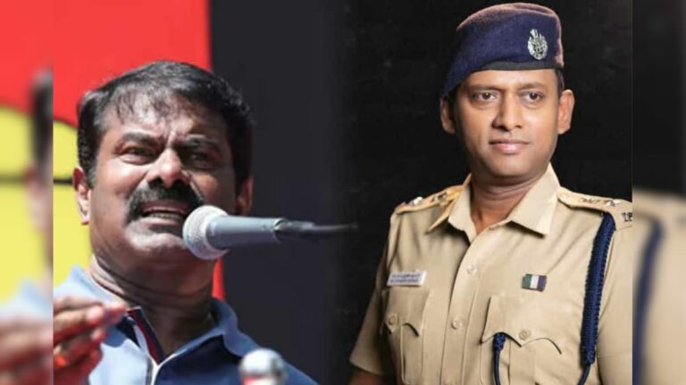 Seeman has condemned Trichy SP Varunkumar's comment