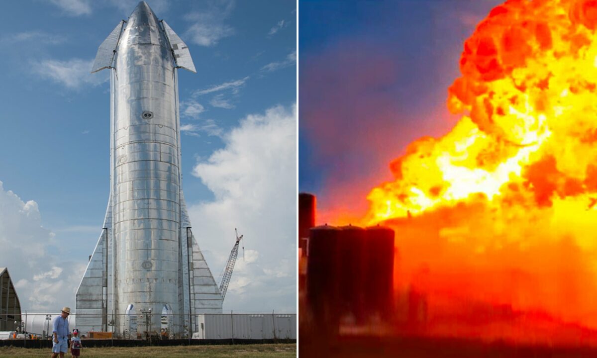 "SpaceX" rocket explodes