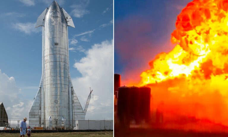 "SpaceX" rocket explodes